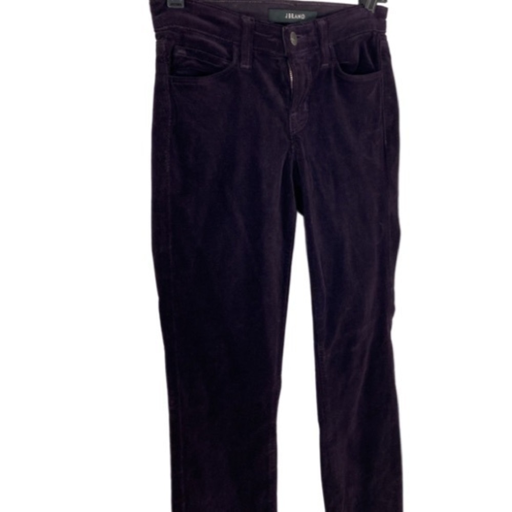 J Brand Jaipur Deep Purple Skinny Leg Mid-rise Corduroy Jeans - Picture 5 of 10